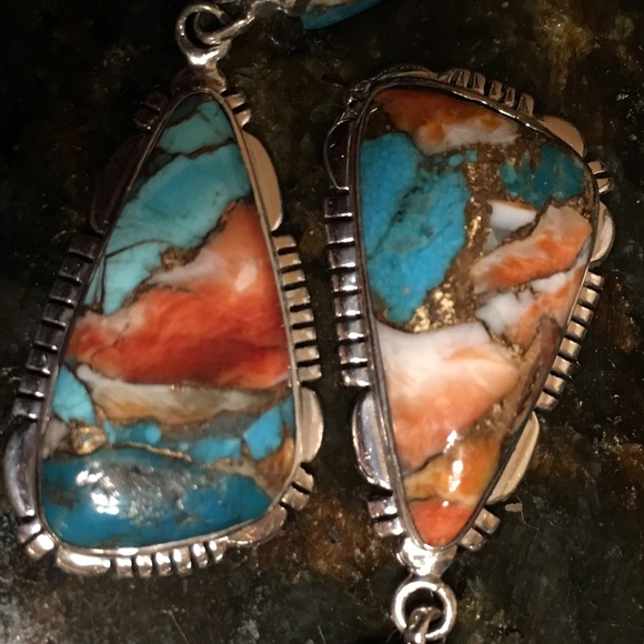 SOLD….Spiny and Sterling earrings - Picture 4 of 8